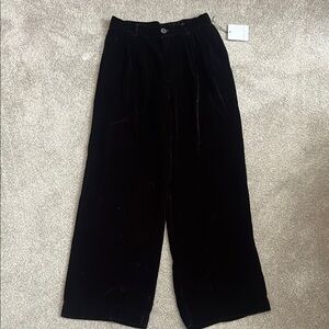 Bella Dahl Black Velvet Trousers